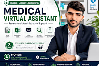 be your professional medical virtual assistant for clinics and pharmacies