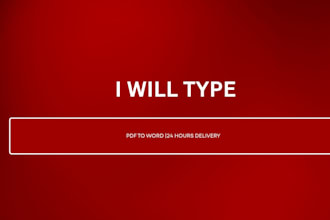 convert PDF to word with percent accurate manual typing