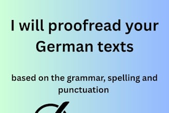 proofread your german texts based on the grammar