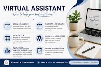be your virtual admin assistant for email and excel