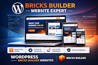 develop a professional wordpress website using bricks builder