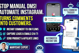 build your manychat instagram dm automation and chatbot