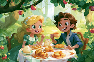 design children book illustration and children storybook