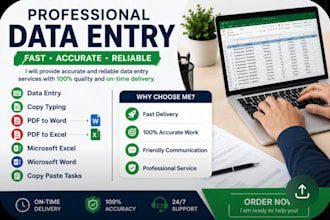 do web research and copy paste data