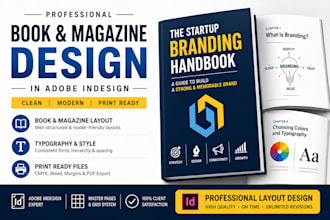 create a professional adobe indesign book layout