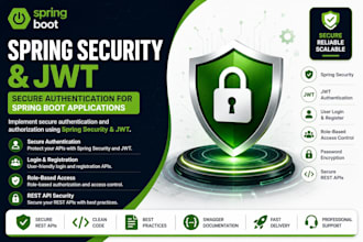 develop secure spring boot authentication and authorization
