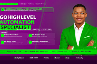 do gohighlevel automation webinar funnel website ghl virtual asistant a2p 10dlc