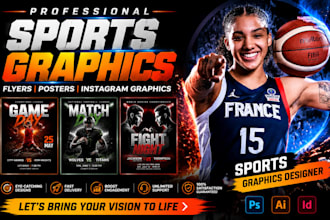 create engaging sports flyers posters and instagram graphics