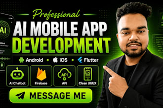 do ai mobile app development, flutter app, ios android app, ai chatbot