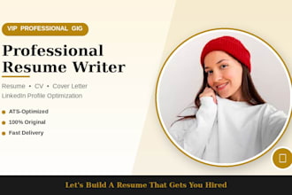 write a professional ats resume, cover letter and linkedin profile
