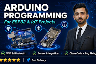 do arduino programming for esp32 and iot projects