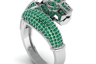 ring lion  design 3d