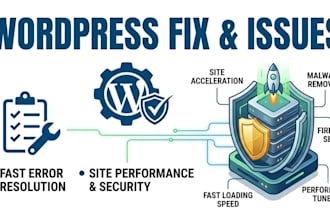 fix wordpress issues, fix wordpress errors, bugs, fix wordpress website