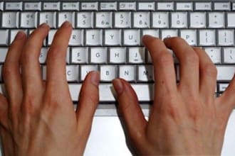 do fast typing, transcripting, and data entry