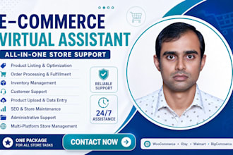 be your ecommerce virtual assistant and store manager