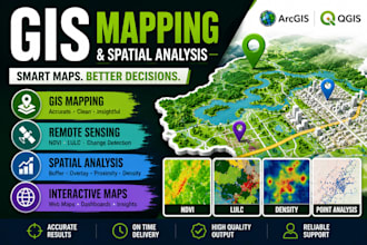 create gis maps using arcgis and qgis
