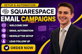 setup squarespace email campaign automation and welcome drip sequence