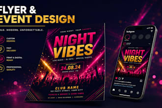 design your nightclub, dj, or event promo flyer fast