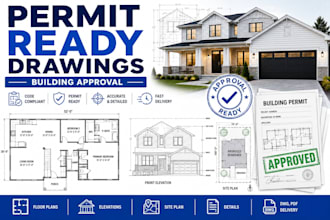 draw city building permit ready construction drawings approval plan sets