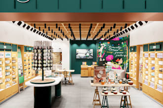 design a retail store or commercial interior with 3d concept