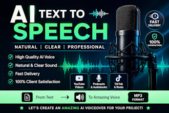 create realistic ai text to speech voice overs