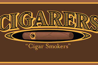 do minimalist cigar band, cigar label, cigar logo and cigar box design