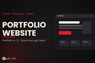 create a stunning one page portfolio or CV website