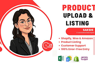 list and upload products on shopify and amazon product