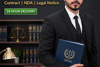 draft legal contract, nda, agreement and legal notice