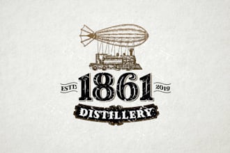 design a vintage hand drawn logo