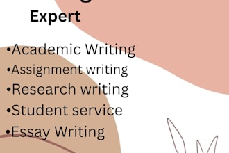 be your professional academic writer for essays and assignments