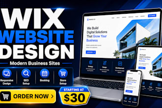design wix business website, wix website design for your busines
