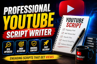 write engaging youtube video scripts