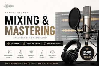 mix and master your song with industry quality sound