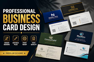 design a modern professional business card and visiting card