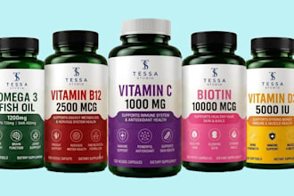 do packaging and label design, amazon listing images, podcast cover art