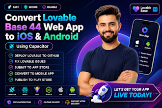 convert lovable web app to ios or android and submit to app store