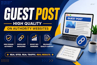 build high DR contextual dofollow SEO guest post backlinks