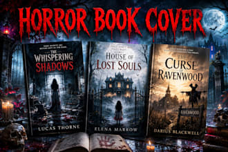 design horror book cover, thriller book cover, mystery cover