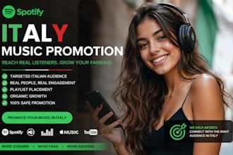 do professional italy spotify music promotion to targeted listeners
