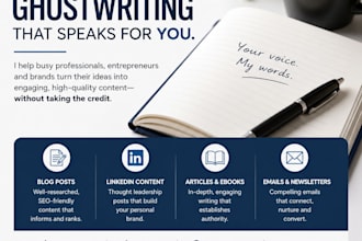 ghostwrite your linkedin posts