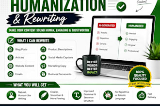humanize ai content, rewrite articles