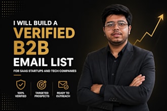 build a verified b2b email list for saas startups and tech companies