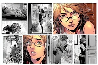 design custom webcomic pages and comic art illustrations