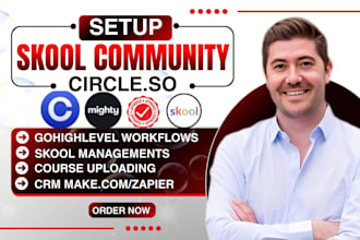 skool community setup skool community skool credit repair skool course creation