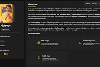 build a responsive react or nextjs website with nodejs and mongodb