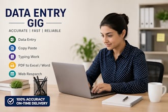 do fast and accurate retyping scanned document  data entry