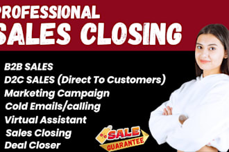 be your high ticket sales closer sales rep sales agent b2b sales leads