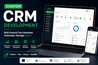 build a custom CRM system with a dashboard and automation