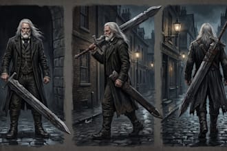 create ai concept art for your game characters